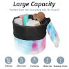 2PCS Colorful Tie Dyeing-107 Travel Cosmetic Bag Makeup Organizer, Drawstring Bathroom Cases - Cylindrical & Small Toiletry Bag view 2