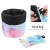 2PCS Colorful Tie Dyeing-107 Travel Cosmetic Bag Makeup Organizer, Drawstring Bathroom Cases - Cylindrical & Small Toiletry Bag view 4