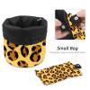 2PCS Art Leopard Print-273 Travel Cosmetic Bag Makeup Organizer Bag Bathroom Cases Toiletry Bag with Drawstring (Cylindrical bag and small bag) view 4