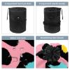 2PCS Leopard-347 Travel Cosmetic Bag Makeup Organizer, Drawstring Bathroom Cases - Cylindrical & Small Toiletry Bag view 3