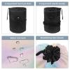 2PCS Tie Dyeing Art-89 Travel Cosmetic Bag Makeup Organizer Bag Bathroom Cases Toiletry Bag with Drawstring (Cylindrical bag and small bag) view 3