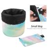 2PCS Tie Dyeing Art-89 Travel Cosmetic Bag Makeup Organizer Bag Bathroom Cases Toiletry Bag with Drawstring (Cylindrical bag and small bag) view 4