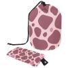 2PCS Colored Leopard Print-219 Travel Cosmetic Bag Makeup Organizer, Drawstring Bathroom Cases - Cylindrical & Small Toiletry Bag view 1