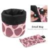2PCS Colored Leopard Print-219 Travel Cosmetic Bag Makeup Organizer, Drawstring Bathroom Cases - Cylindrical & Small Toiletry Bag view 4