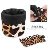 2PCS Art Leopard Print-265 Travel Cosmetic Bag Makeup Organizer Bag Bathroom Cases Toiletry Bag with Drawstring (Cylindrical bag and small bag) view 4