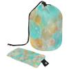 2PCS Tie Dyeing Art-129 Travel Cosmetic Bag Makeup Organizer Bag Bathroom Cases Toiletry Bag with Drawstring (Cylindrical bag and small bag) view 1