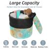 2PCS Tie Dyeing Art-129 Travel Cosmetic Bag Makeup Organizer Bag Bathroom Cases Toiletry Bag with Drawstring (Cylindrical bag and small bag) view 2