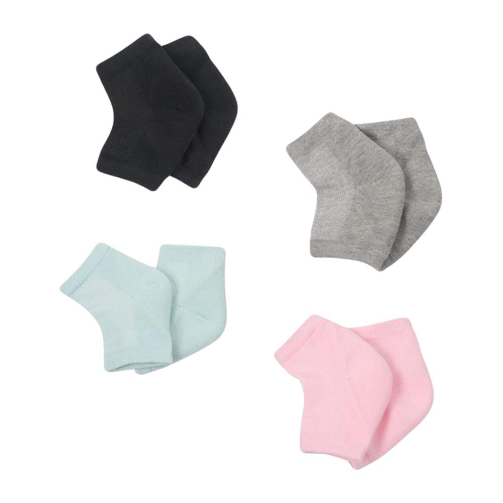 FRCOLOR 4pairs Moisturizing Gel Heel Socks Breathable Ankle Protectors for Dry Relief Comfortable Heel Repair Sleeves