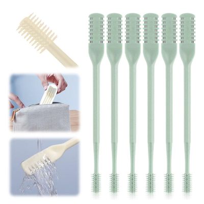 2 in 1 Nasal Hair Cutter, New Double Sided Nose Hair Knife Nostril Hair Remover Tool, Manual 360 Rotating Nose Hair Trimmer with Ear Digger, Nose Hair Remover Tool for Women Men (Green, 6Pcs)