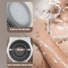 Electric Back Scrubber for Shower, Wall Mounted Back Exfoliating Bath Wash Pad, Electric Body Bath Brush, with 7in Brush Head, 360 Rotation, 2-Speed, for Deep Cleansing Shower view 4
