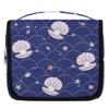 OMFUNS Purple Mermaid Travel Toiletry Bag with Hanging Hook for Women and Girls, Lovely Starfish Cosmetic Makeup Case Organizer for Accessories, Shampoo, Full Sized Container, Toiletries view 1