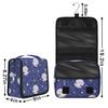 OMFUNS Purple Mermaid Travel Toiletry Bag with Hanging Hook for Women and Girls, Lovely Starfish Cosmetic Makeup Case Organizer for Accessories, Shampoo, Full Sized Container, Toiletries view 3