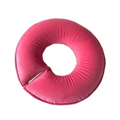 Massage Head Pillow Face Down Massage Pillow Massage Table Face Cradle Pillow Cushion U Pillow for Beauty Salon SPA (Dark pink)