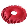 Memory Foam Massage Head Pillow Velvet Face Down Massage Pillow for Bed Headrest Face Cushion U Cradle Face Pillow (Red) view 1
