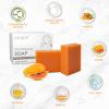 EUQEE Kojic Acid Papain Soap, 5 oz x 2 Counts Soap Bars with Turmeric, Papain, Sorbitol, Glycerin, Skin Beauty Reduce Dark Spot for Face & Body, with a Foaming Net (142g x 2 Bars) view 2