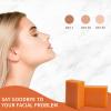 EUQEE Kojic Acid Papain Soap, 5 oz x 2 Counts Soap Bars with Turmeric, Papain, Sorbitol, Glycerin, Skin Beauty Reduce Dark Spot for Face & Body, with a Foaming Net (142g x 2 Bars) view 4