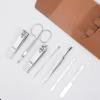 LELWNGGQ Nail Clippers Durable Nail Scissors 7 Piece Set Manicure Kit Easy to Carry Nail Tools Household Tools for Manicuring Pedicuring view 4