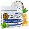 Sweet Bee Naturals Organic Foot Balm - Intensive Heel Balm for Dry Cracked Feet - Natural Moisturizing Treatment for Cracked Heels - Heel Cream Softener for Rough Skin Repair 3 Jars (6 OZ) view 1