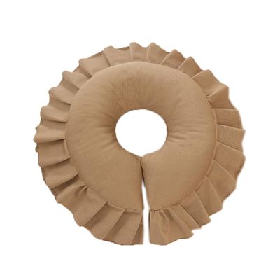 Cloth Face Down Massage Pillow Soft Massage Table Face Head Pillow Cradle Cushion for Beauty Salon SPA Bed Headrest (Coffee)
