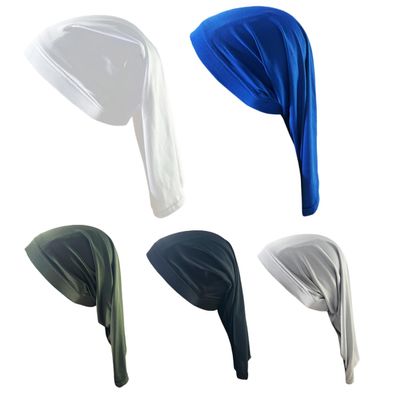 5 Pieces Unisex Dreadlocks Braids Cap Long Hair Night Sleep Bonnet Headwrap for Hair Care Hair Accessories