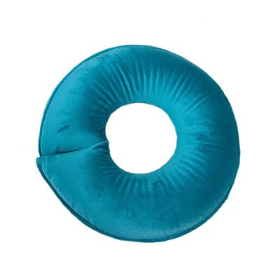 Massage Head Pillow Face Down Massage Pillow Massage Table Face Cradle Pillow Cushion U Pillow for Beauty Salon SPA (Blue)