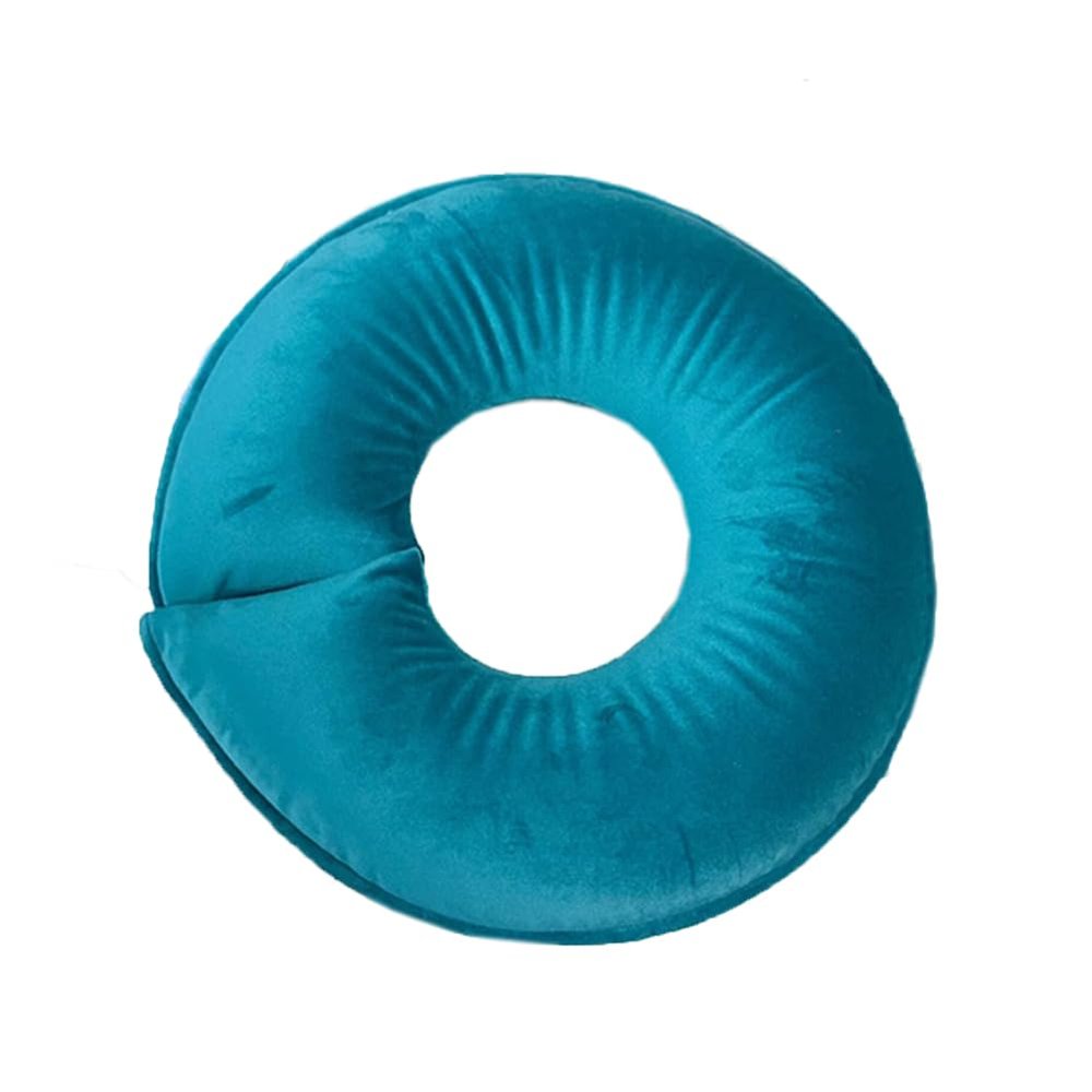 Massage Head Pillow Face Down Massage Pillow Massage Table Face Cradle Pillow Cushion U Pillow for Beauty Salon SPA (Blue)
