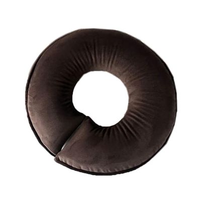 Massage Head Pillow Face Down Massage Pillow Massage Table Face Cradle Pillow Cushion U Pillow for Beauty Salon SPA (Dark brown)
