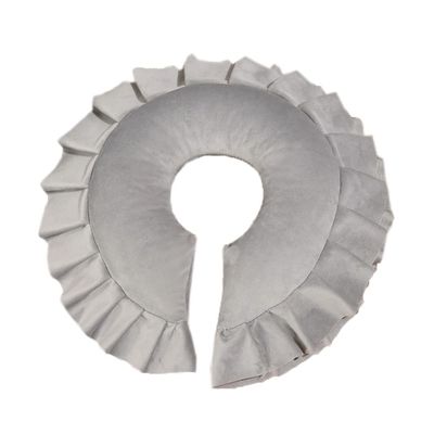 Velvet Face Massage Pillow U Shaped Face Down Massage Head Pillow Soft Face Cradle Cushion for Beauty Salon SPA Bed (Light gray)