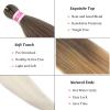 SIXERSI Ombre 4/27/613 Braiding Hair Pre Stretched Blonde Ombre Braiding Hair Extensions for Braids Knotless Pre Sectioned Prestretched Braiding Hair 32 inch view 3