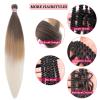 SIXERSI Ombre 4/27/613 Braiding Hair Pre Stretched Blonde Ombre Braiding Hair Extensions for Braids Knotless Pre Sectioned Prestretched Braiding Hair 32 inch view 4