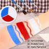 3 Colors Face Body Paint [Blue White Red] + 3pc Sponge + 3pc Brush, USA Themed Accessories Flag Color Eye Black for Sport, Face Paint Halloween Makeup Kit for Clown Vampire Joker Makeup view 4
