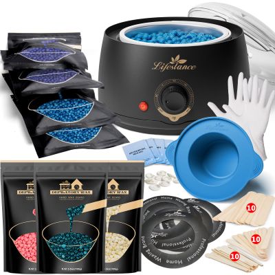 Lifestance L1 Wax Warmer Hair Removal Kit + Jasmine & Cream & Rose Wax Beads
