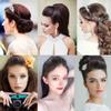 2Pcs Hair Bun Invisible False Hair Clip Hairs Base Bump It Up Volume Fluffy Hairs Pad Hair Extensions Styling Insert Tool Increased Pad Hairstyles Accessories for Women Girls (Light Brown) view 4