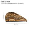 African Style Patchwork SamLng Coral Velvet Dry Hair Cap  Perfect for Home, Travel, Pool Parties, Beaches, Baths, and More view 4