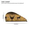 Cute Deers SamLng Coral Velvet Dry Hair Cap  Perfect for Home, Travel, Pool Parties, Beaches, Baths, and More view 4