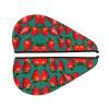 SamLng Many Strawberry Coral Velvet Dry Hair Cap  Perfect for Home, Travel, Pool Parties, Beaches, Baths, and More view 2