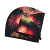 Beautiful Fireworks SamLng Coral Velvet Dry Hair Cap  Perfect for Home, Travel, Pool Parties, Beaches, Baths, and More view 3