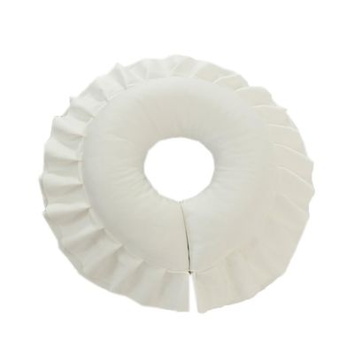 Cloth Face Down Massage Pillow Soft Massage Table Face Head Pillow Cradle Cushion for Beauty Salon SPA Bed Headrest (White)