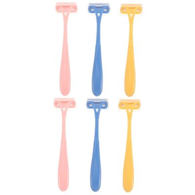 minkissy 6pcs Portable Body Hair Trimmers for Women Hair for Armpit Arm Shaver for Travel