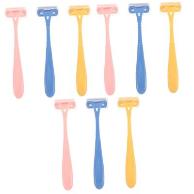 minkissy 9pcs Portable Body Hair Trimmer for Women Lightweight Manual for Legs Underarms for Wet Shaving Includes and Colors Compact Travel-friendly