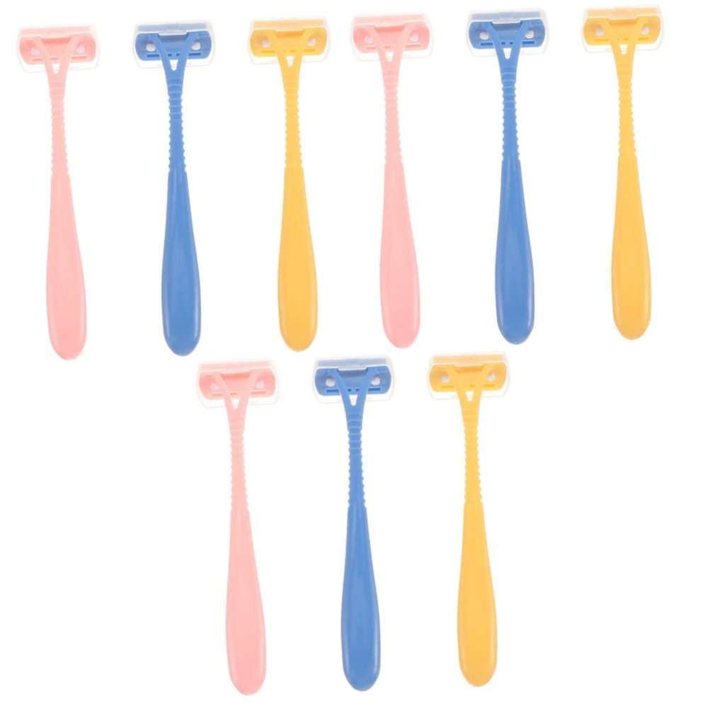 minkissy 9pcs Portable Body Hair Trimmer for Women Lightweight Manual for Legs Underarms for Wet Shaving Includes and Colors Compact Travel-friendly