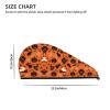 Halloween SamLng Coral Velvet Dry Hair Cap  Perfect for Home, Travel, Pool Parties, Beaches, Baths, and More view 4