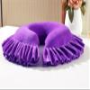 Crystal Velvet Face Down Massage Pillow Memory Foam Massage Table Face Head Pillow Cradle Cushion for Beauty Salon SPA (Purple) view 2