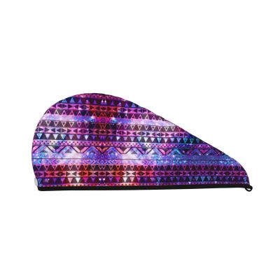 SamLng Shiny Pattern Coral Velvet Dry Hair Cap  Perfect for Home, Travel, Pool Parties, Beaches, Baths, and More