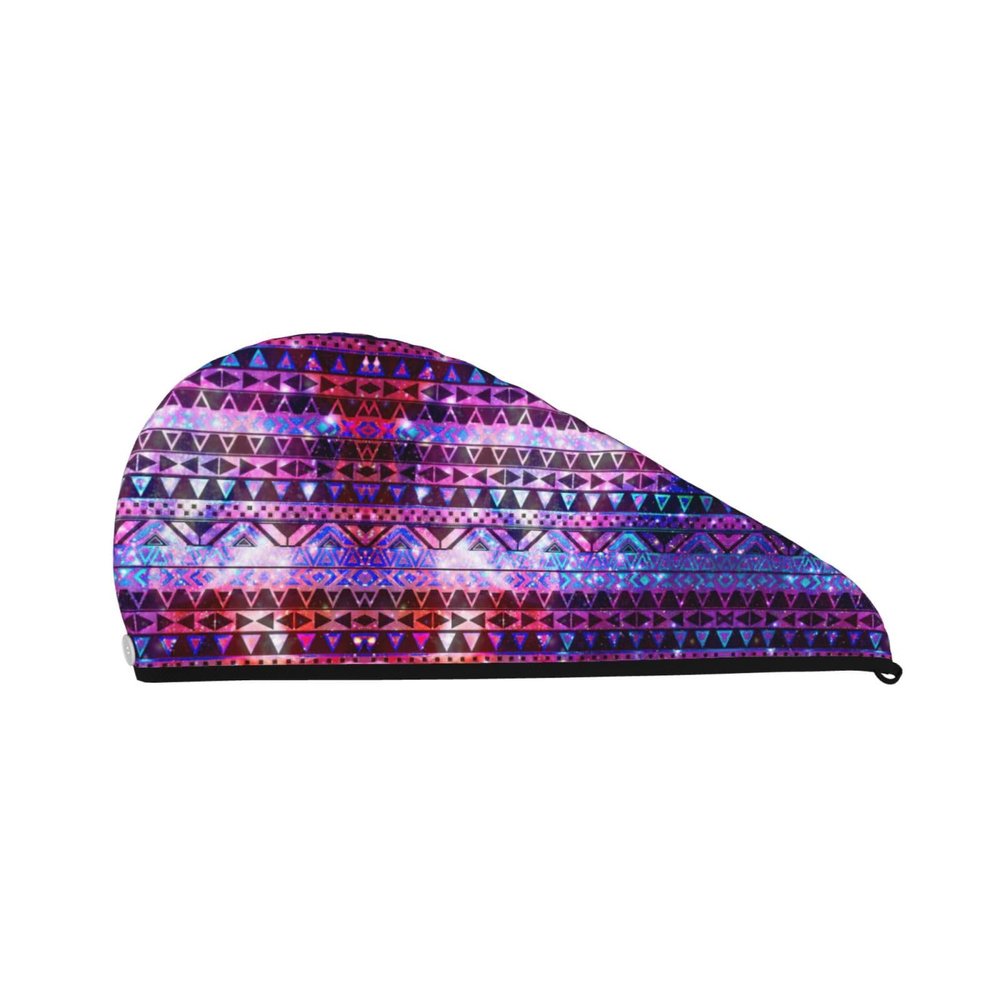 SamLng Shiny Pattern Coral Velvet Dry Hair Cap  Perfect for Home, Travel, Pool Parties, Beaches, Baths, and More