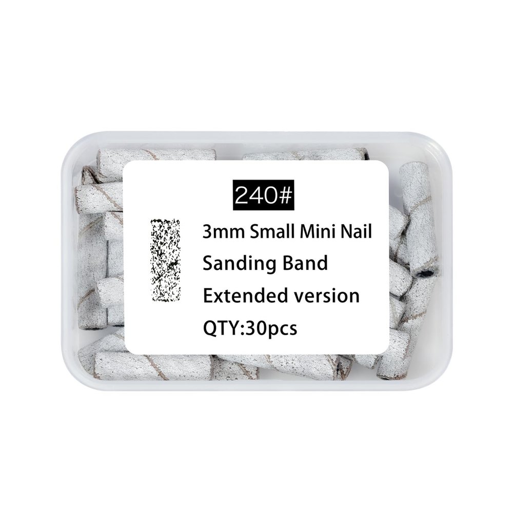 80# 120# 180# 240# Nails Sanding Bands Manicures and Pedicure Supplies Small Sanding Bands Nails Sanding Files