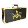Professional Barber Supplies Case, Barber Cases for Clippers and Supplies, Hairdressing Tools Storage Case with Handle and Secure Numlock, Barber Travel (Golden) view 1