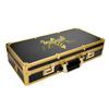 Professional Barber Supplies Case, Barber Cases for Clippers and Supplies, Hairdressing Tools Storage Case with Handle and Secure Numlock, Barber Travel (Golden) view 2