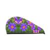 Blooming Flowers SamLng Coral Velvet Dry Hair Cap  Perfect for Home, Travel, Pool Parties, Beaches, Baths, and More view 1