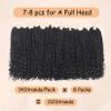 10 Inch Boho Box Braids Crochet Hair Pre Looped 1B - Goddess Box Crochet Hair with Curly Ends, 8 Packs Crochet Braids for Black Women Synthetic Hair Extensions view 4